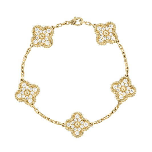 18K Celestial Alhambra Diamonds Bracelet