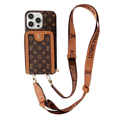 Lou GG Card Holder Chain iPhone Case