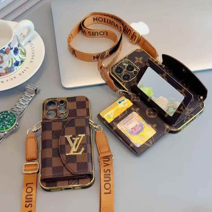 3-in-1 Phone Case (Protection + Mirror + Card Slots) ✨