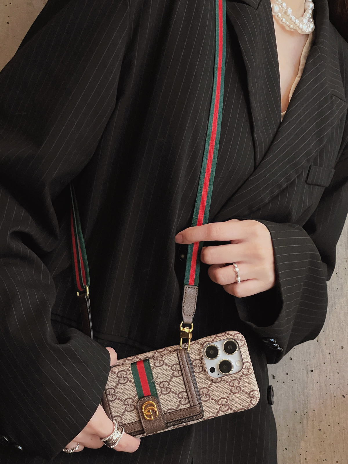GG Card Bag Crossbody iPhone Case