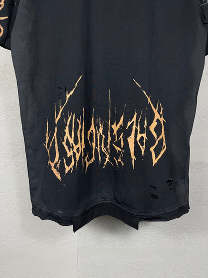 Wash gradient pattern t-shirt