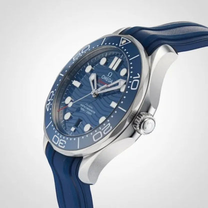 Celestial Seafarer Diver 300M 42mm Steel On Rubber Strap Blue Dial 5386