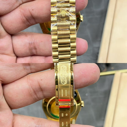 Regency Weekday 36 mm Weekday Fluted Bezel Blue ombre Dial 128238 7000