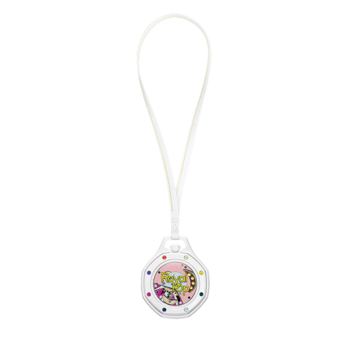 Swiss Pop Art Huit Blanc Ceramic Watch 7193