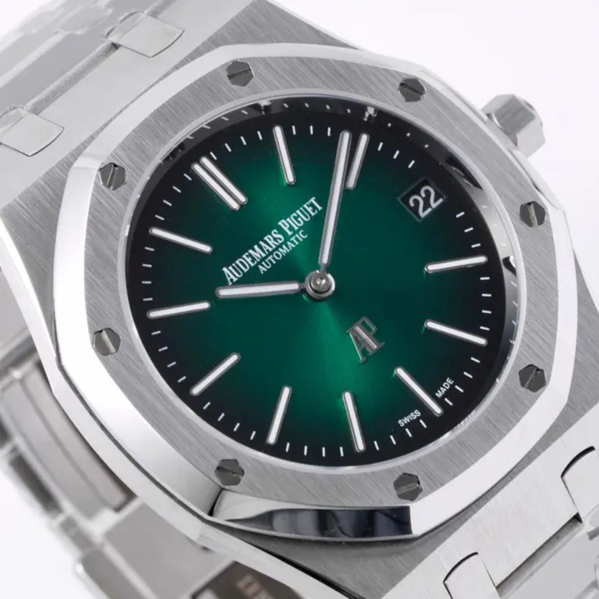 Prestige Atelier Octagon Sport Jumbo Extra Thin 39mm Green Dial Platinum 8652