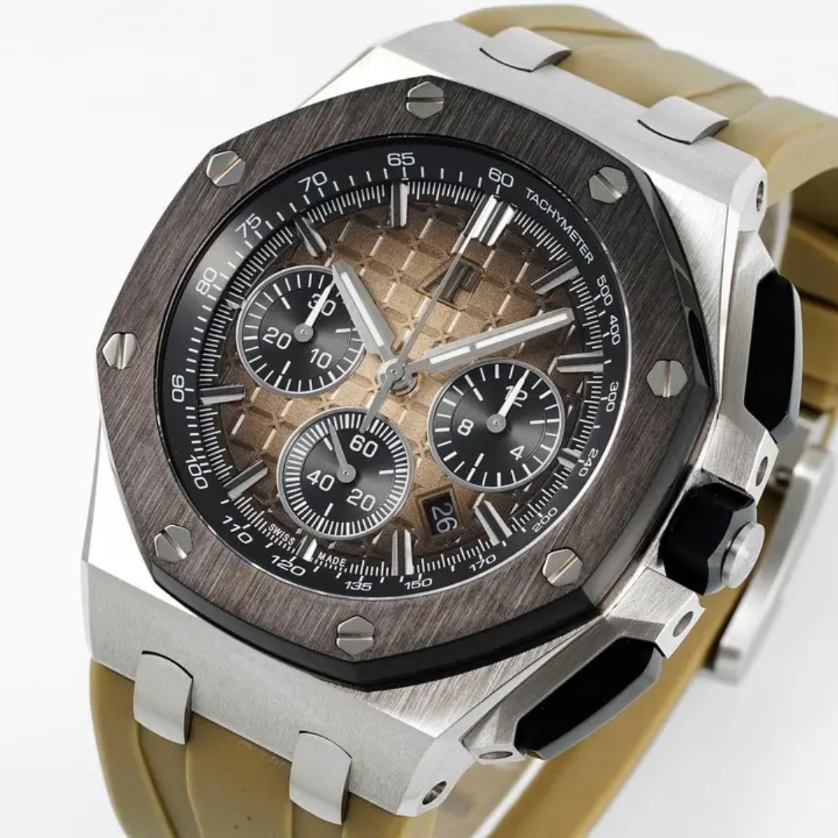 Prestige Atelier Coastal Sport Chronograph 43mm Khaki Dial Stainless Steel 1458