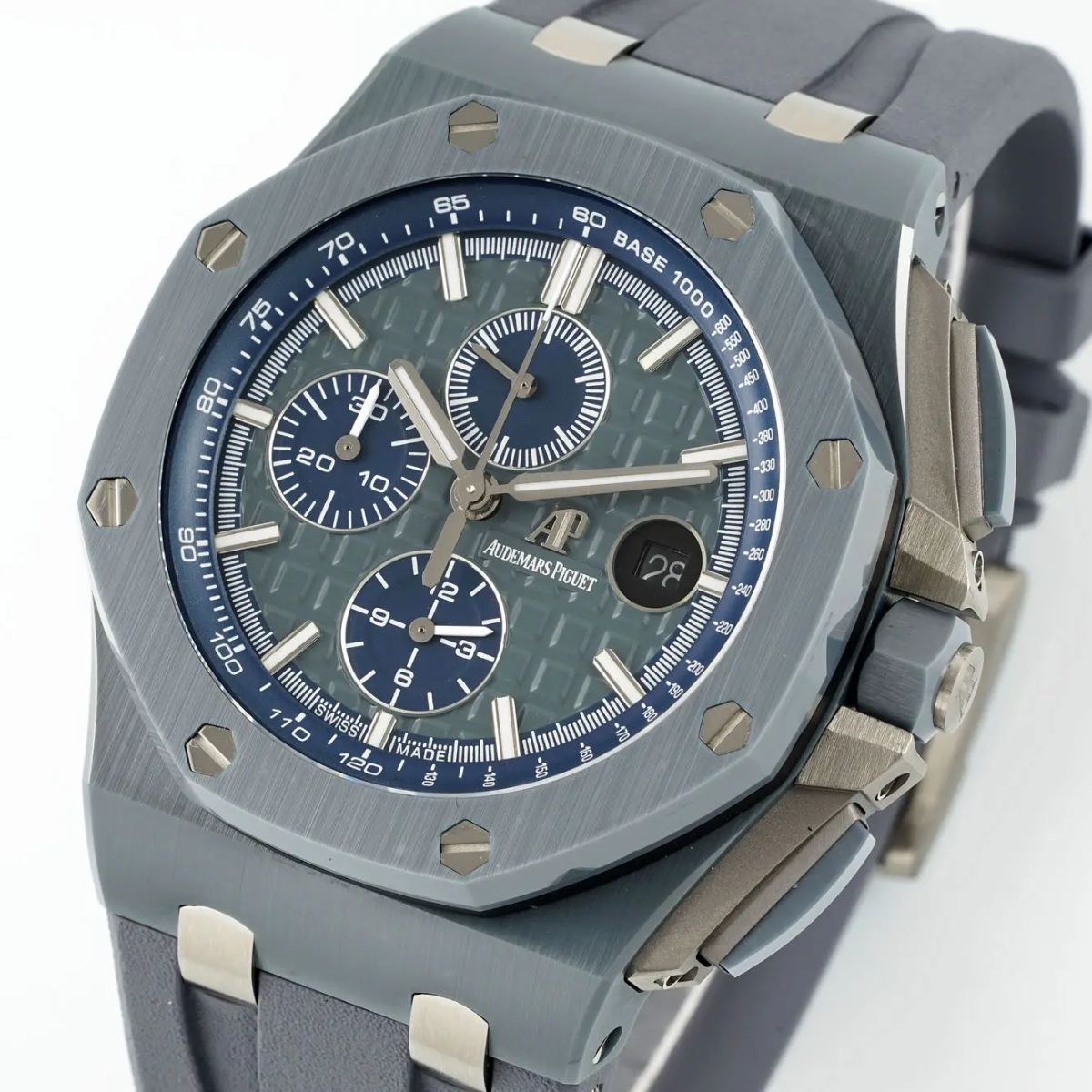 [Super Clone] Prestige Atelier Coastal Sport Chronograph 44mm Grey Blue Dial Steel 8393