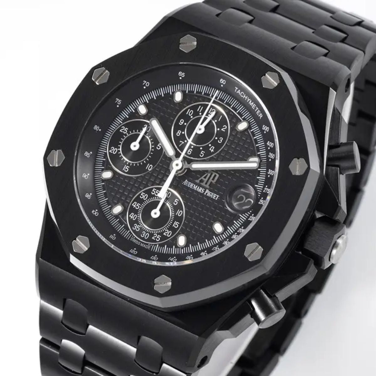 [Super Clone] Prestige Atelier Coastal Sport Chronograph 42mm Black Dial Black Ceramic 6842