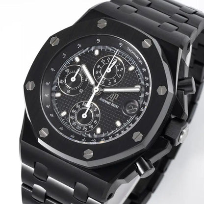 [Super Clone] Prestige Atelier Coastal Sport Chronograph 42mm Black Dial Black Ceramic 6842