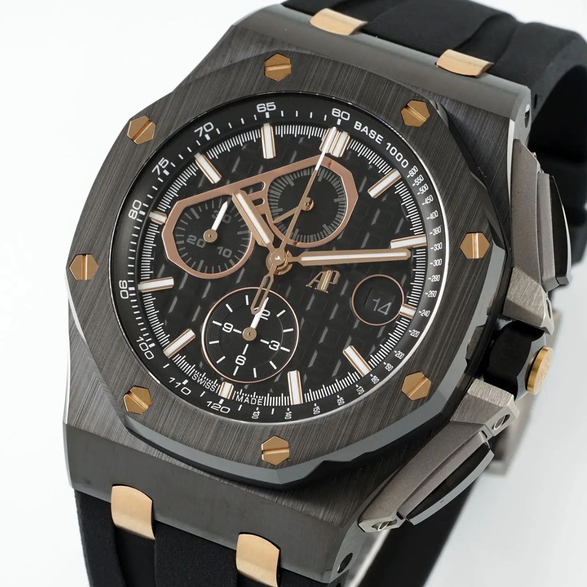 Prestige Atelier Coastal Sport Chronograph 44mm Black Dial Black Ceramic Rose Gold 3188