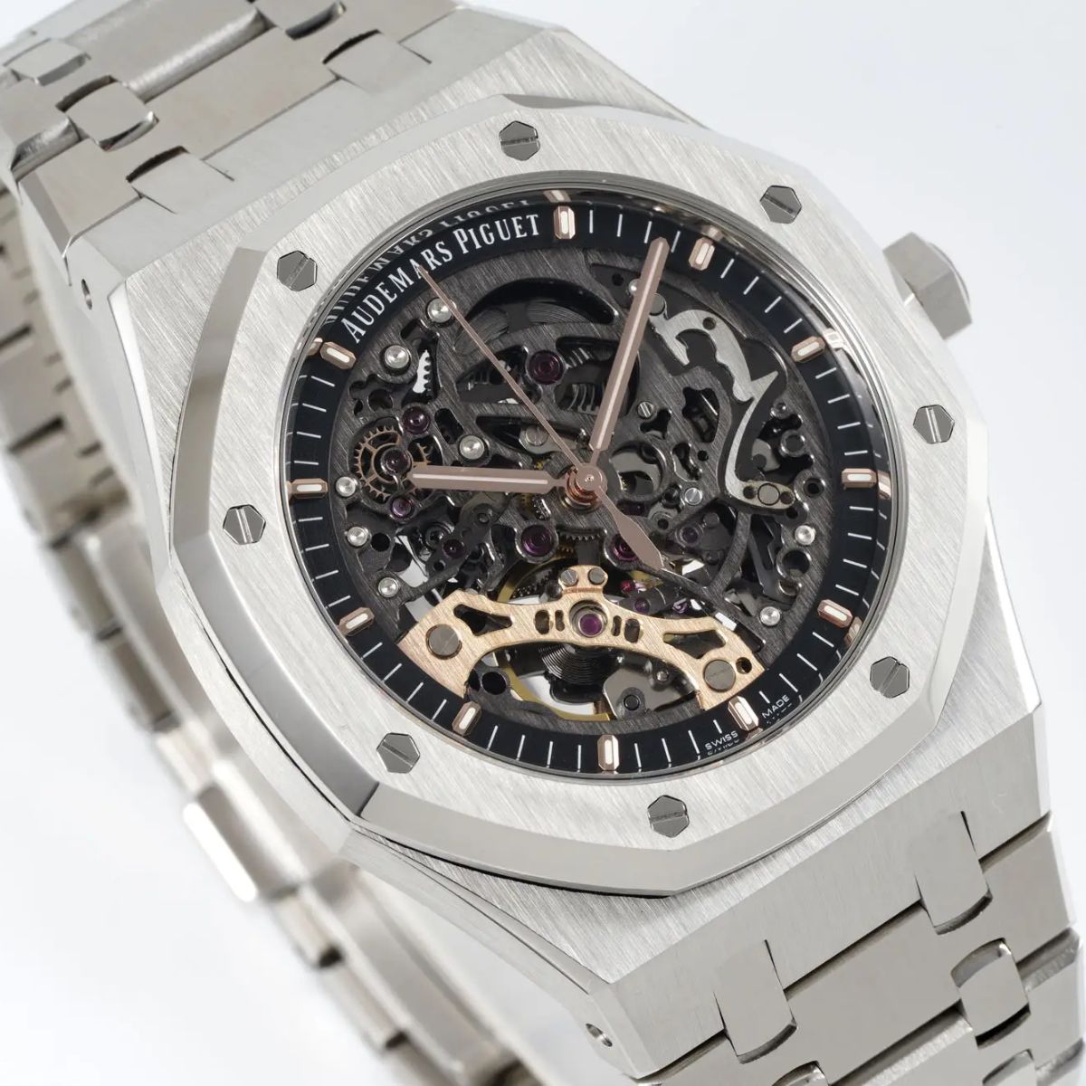 [Super Clone] Prestige Atelier Octagon Sport Double Balance Wheel Openworked 41mm Skeleton Dial Stainless Steel 3556