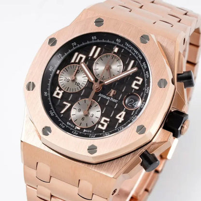 [Super Clone] Prestige Atelier Coastal Sport Chronograph 42mm Black Dial Rose Gold 5927