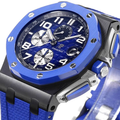 [Super Clone] Prestige Atelier Coastal Sport Chronograph 44mm Blue Dial Black Ceramic 5272