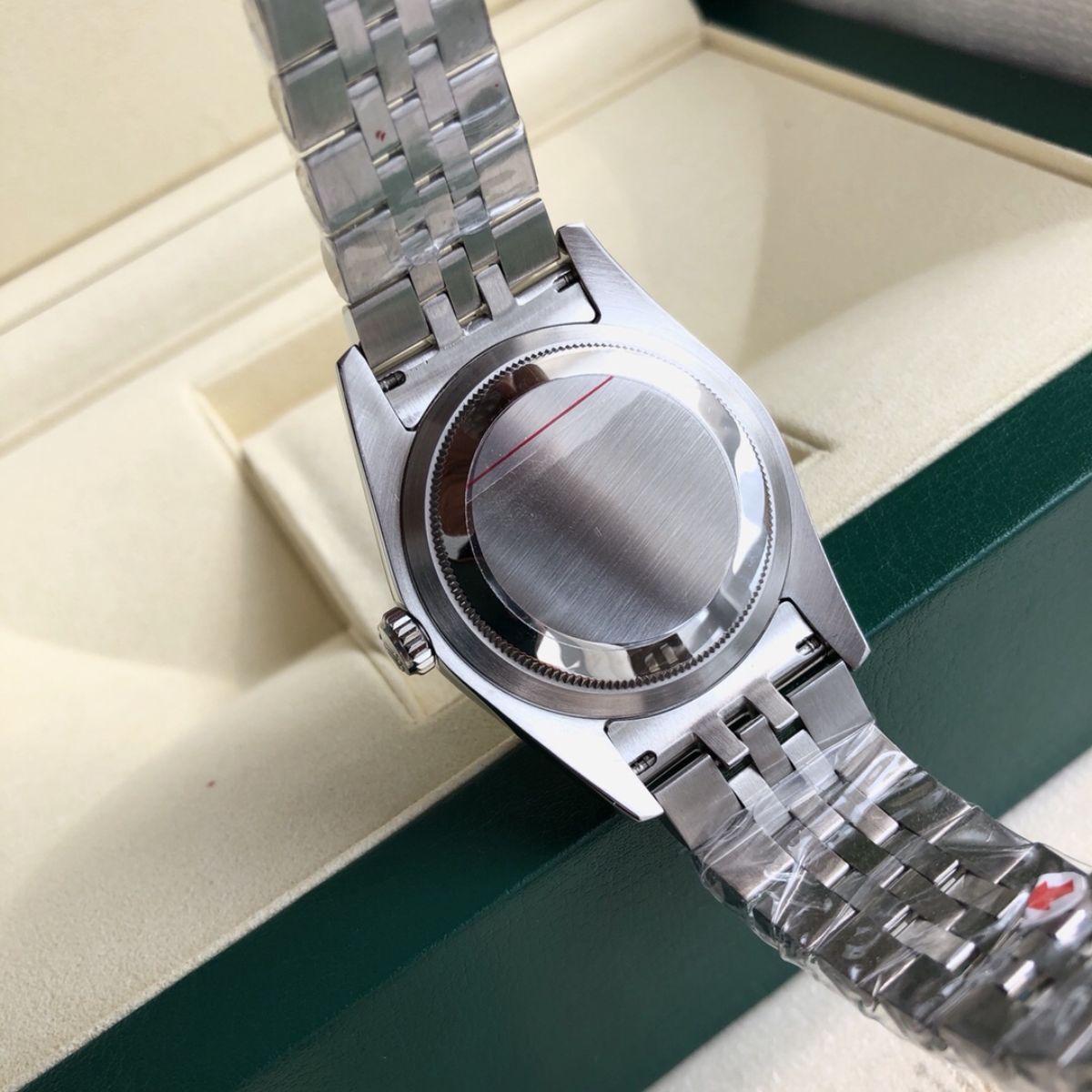 Regency Classic Date 36 mm Five-Link Domed Bezel White Dial 1168