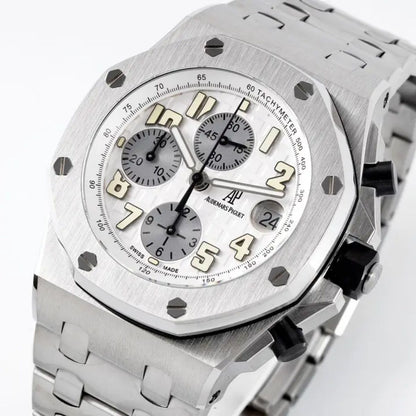 [Super Clone] Prestige Atelier Coastal Sport Chronograph 42mm White Dial Stainless Steel 9115