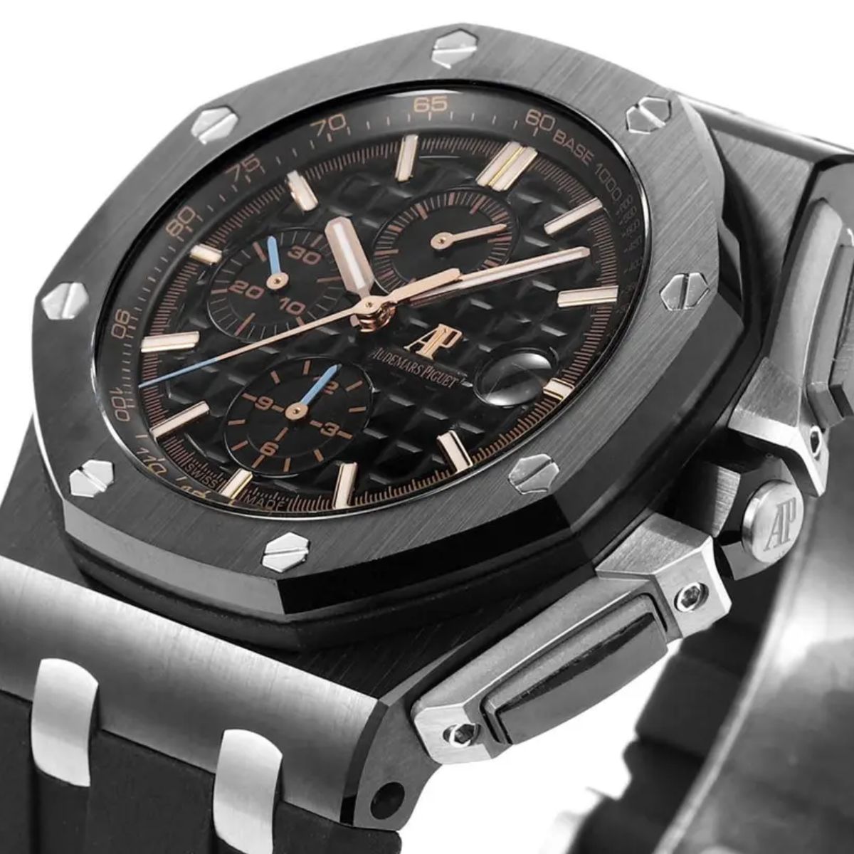 [Super Clone] Prestige Atelier Coastal Sport Chronograph 44mm Black Dial Black Ceramic 1869