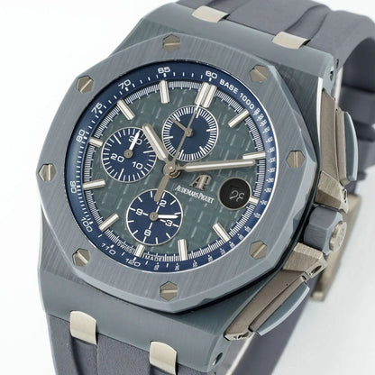 [Super Clone] Prestige Atelier Coastal Sport Chronograph 44mm Grey Blue Dial Stainless Steel 4150