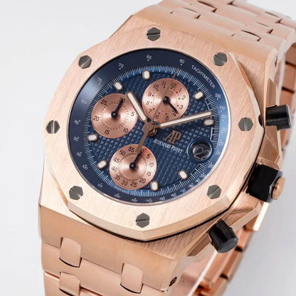Prestige Atelier Coastal Sport Chronograph 42mm Blue Dial Rose Gold 1777