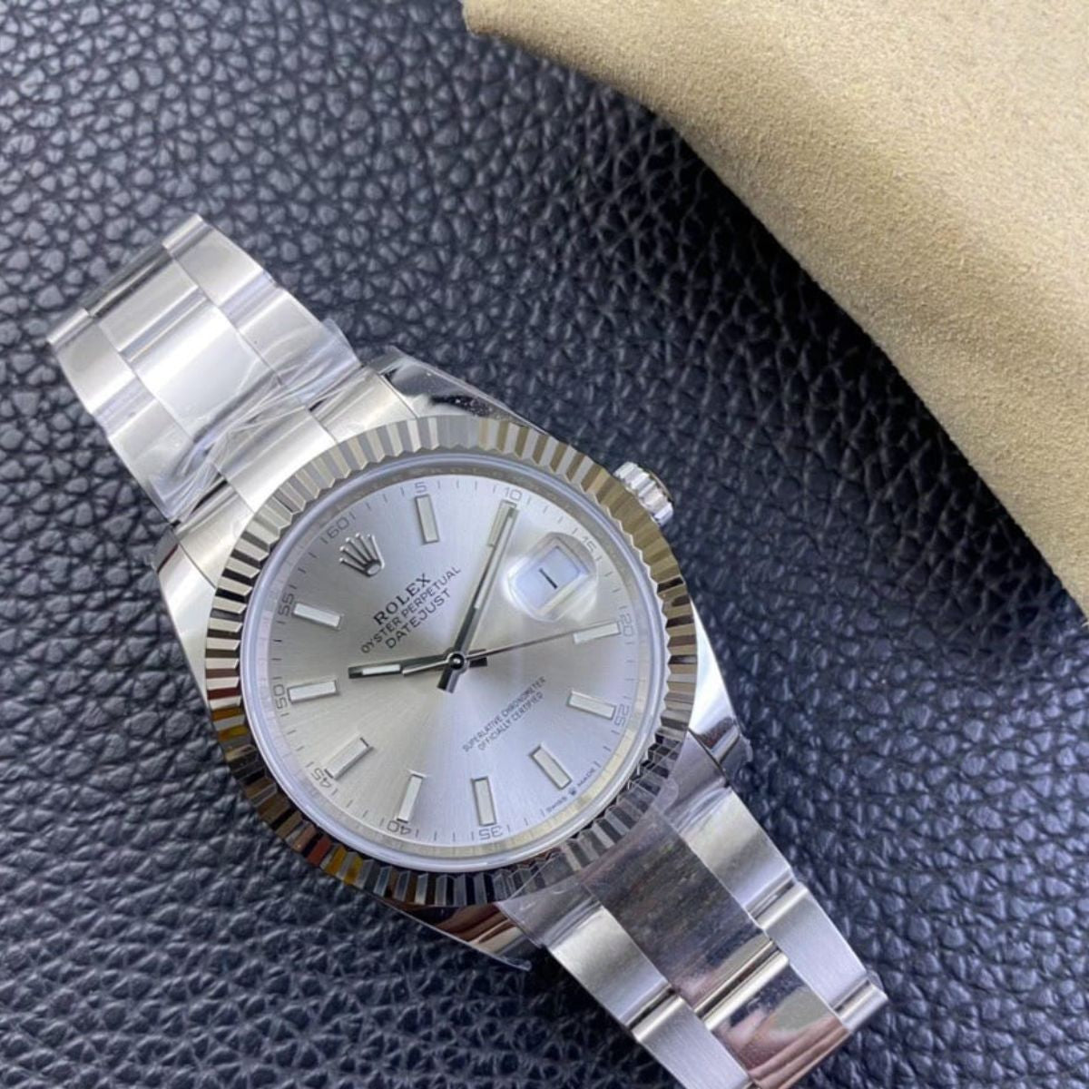 [Super Clone] Regency Classic Date 41 mm Timeless Fluted Bezel Silver Dial 126334 9532