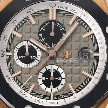 [Super Clone] Prestige Atelier Coastal Sport Chronograph 44mm Grey Dial Rose Gold 8403