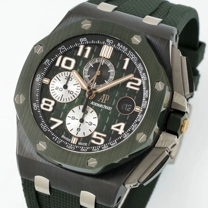 [Super Clone] Prestige Atelier Coastal Sport Chronograph 44mm Green Dial Black Ceramic 4606