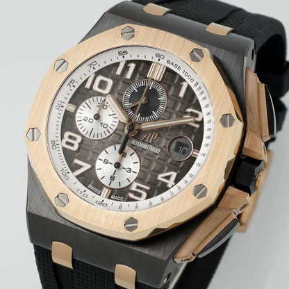 [Super Clone] Prestige Atelier Coastal Sport Chronograph 44mm Grey Dial Rose Gold Black Ceramic 7819