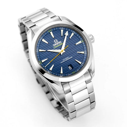 Celestial Aqua Sport 150M 41mm Steel On Steel Blue Dial 4574