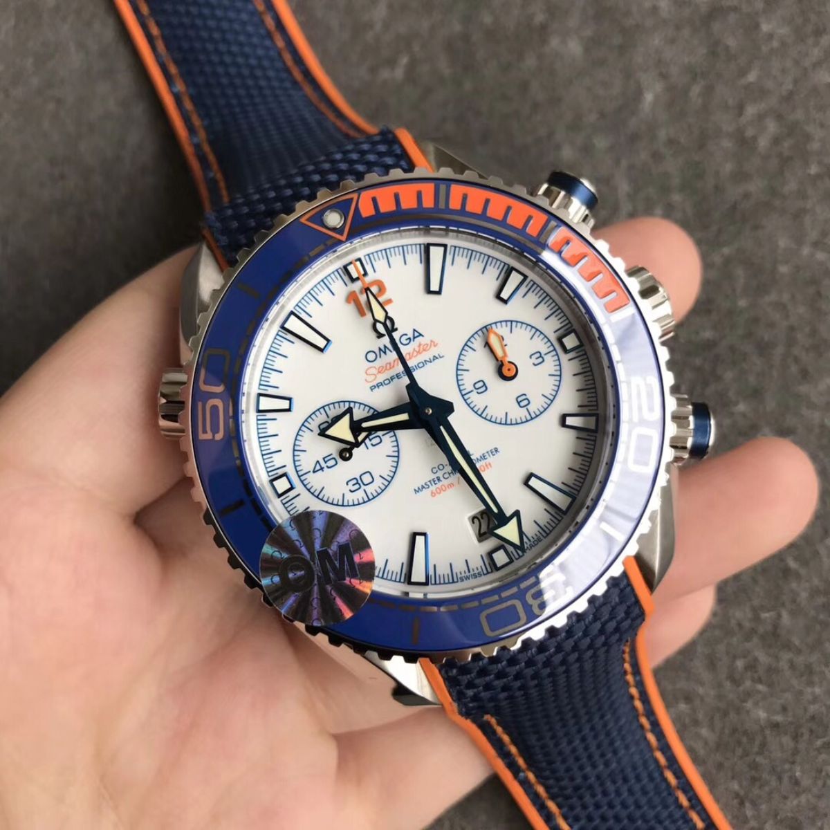 Celestial Ocean Diver 600M Limited 46mm Steel On NATO Strap White Dial 4018