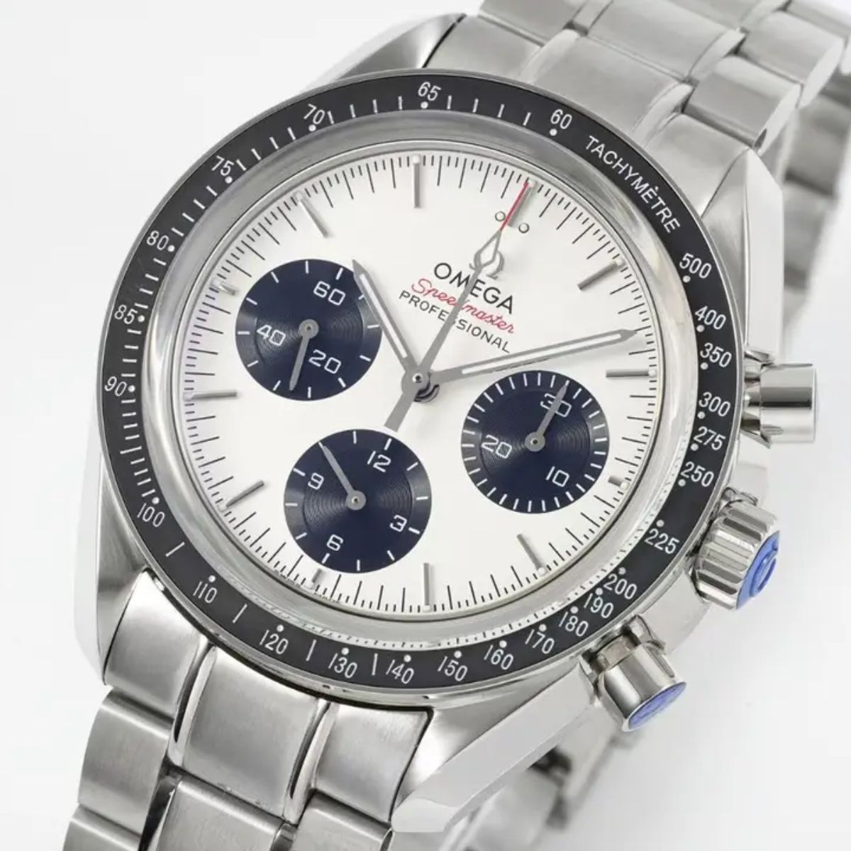 Celestial Moon Chronograph Professional 42mm Steel On Steel Silver Dial 7486