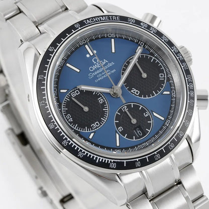Celestial Racing Chronograph 40mm Steel On Steel Blue Dial 3250