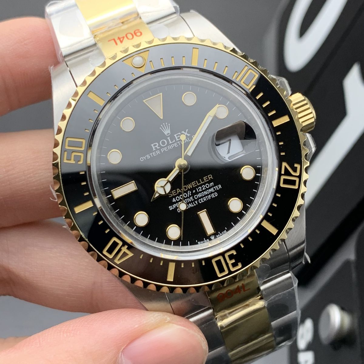 Regency Sea Dual Time 43 mm Timeless Black ceramic Bezel Bright black Dial 126603 6654