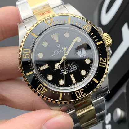 Regency Sea Dual Time 43 mm Timeless Black ceramic Bezel Bright black Dial 126603 6654