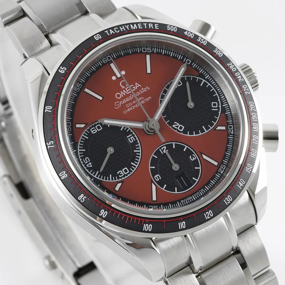 Celestial Racing Chronograph 40mm Steel On Steel Red Dial 4262