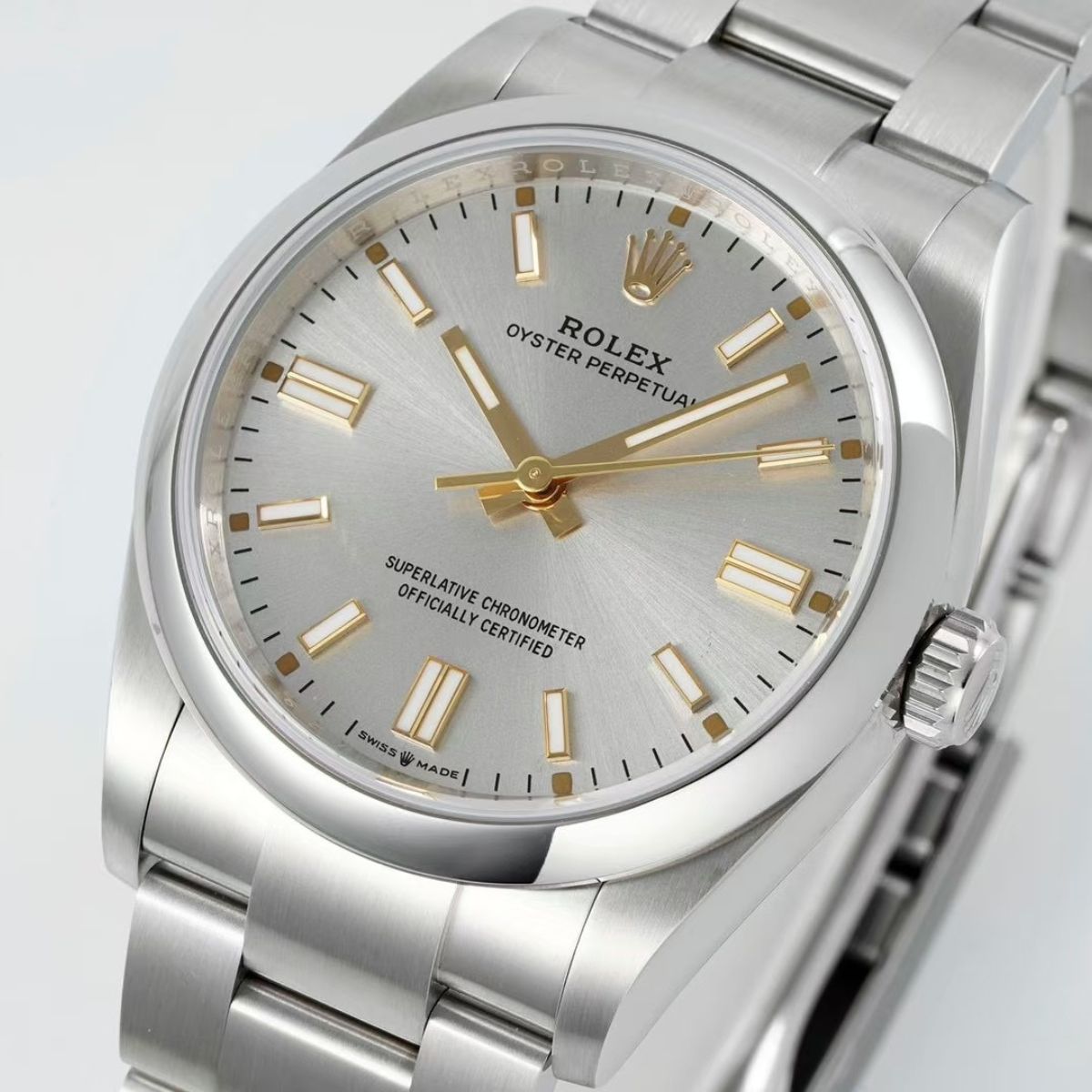 Regency Timeless Perpetual 41 mm Timeless Trapeze Bezel Silver Dial 134300 3116