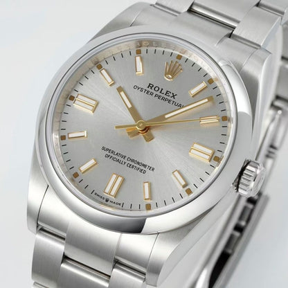 Regency Timeless Perpetual 41 mm Timeless Trapeze Bezel Silver Dial 134300 3116