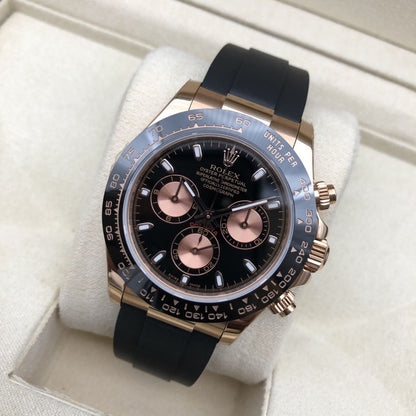 Regency Racing Chronograph 40 mm Rubber Ceramic Bezel Bright black and Sundust Dial 126515LN 9740