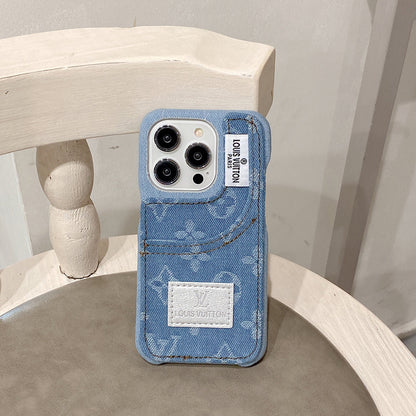 Distinctive denim fashion iPhone Case