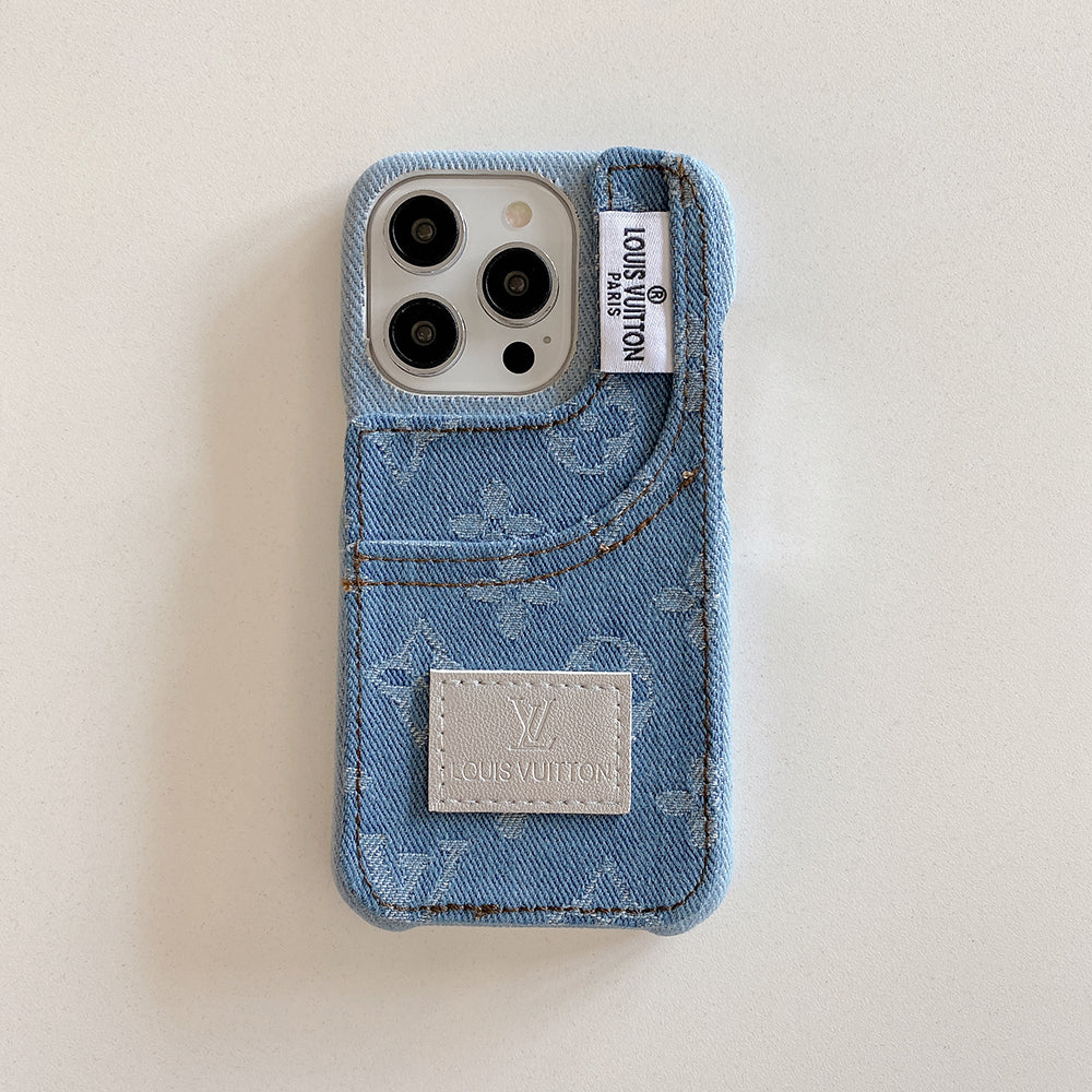 Distinctive denim fashion iPhone Case