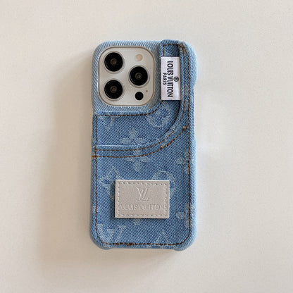 Distinctive denim fashion iPhone Case