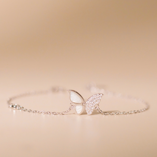 ELVORIA Anne Butterfly Bracelet with