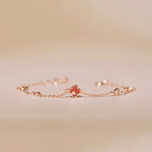 ELVORIA Cindy Modern Clover Bracelet