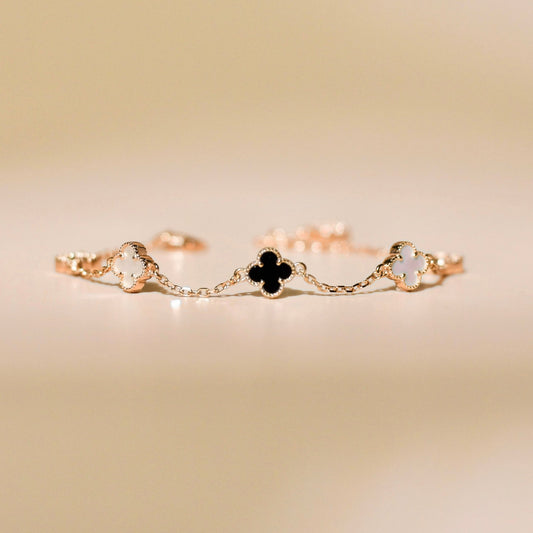 ELVORIA 18K Rose Gold & Bracelet