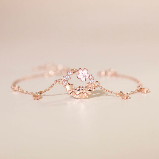 ELVORIA Cherry Bloom Bracelet