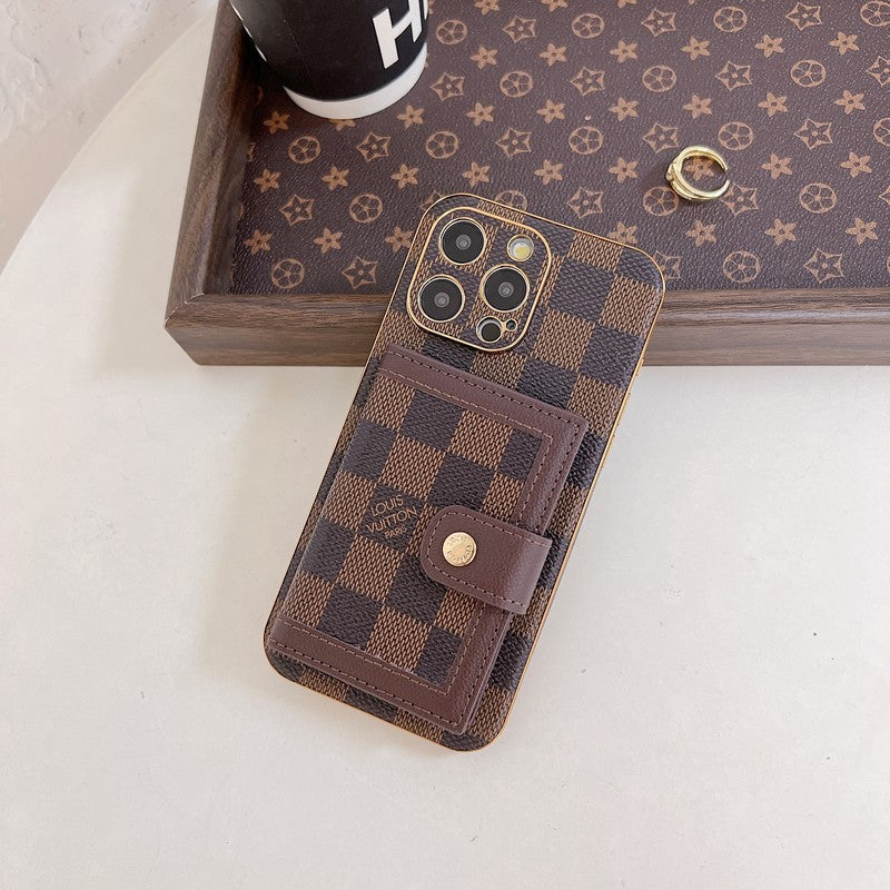 Lou Classic Color Card Bag iPhone Case