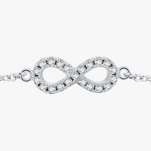Elegant D Color Moissanite Infinity Bracelet