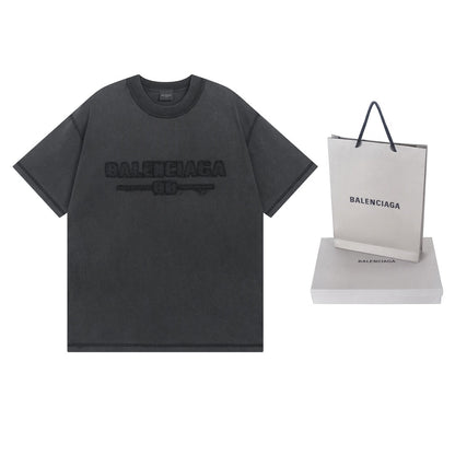 Embroidery wash t-shirt