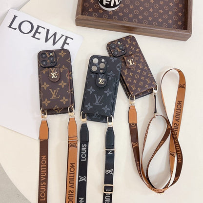 Lou Card Bag Crossbody Color Chain iPhone Case