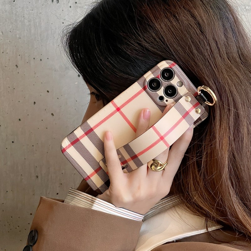 Bur Classic Color Wristband iPhone Case
