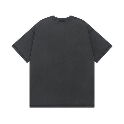 Embroidery wash t-shirt