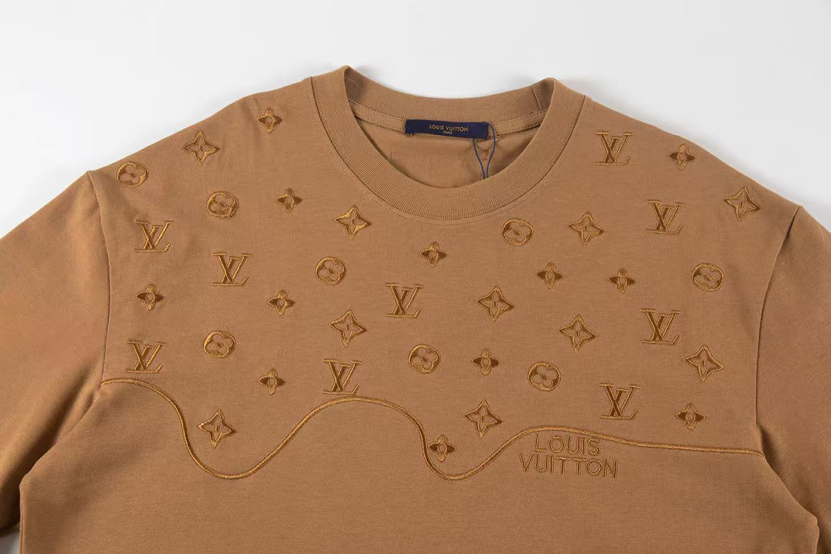 New embroidery splicing t-shirt
